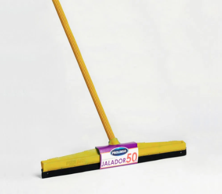 Jalador de agua de 60 cm base de fierro y mango de aluminio