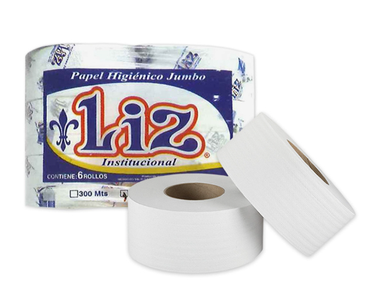 Papel higiénico institucional Liz x6 unidades