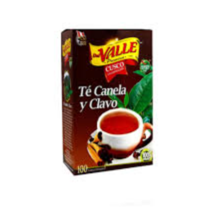 Té Canela y Clavo Del Valle caja x100 un